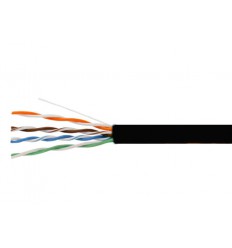1000Ft Cat6 Stranded UTP Copper Bulk Cable Black