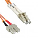 Plenum LC-SC OM2 Duplex Multimode 50/125 Fiber Optic Cable 100m