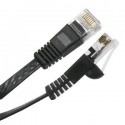 3Ft Cat6 Flat Ethernet Cable Black