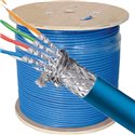 500Ft Cat7 Ethernet Copper Bulk Cable Blue