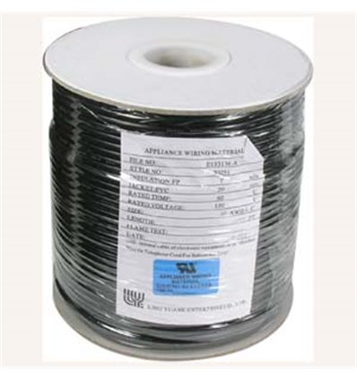 1000Ft UL 4 Conductor Black Modular Cable Reel 26AWG