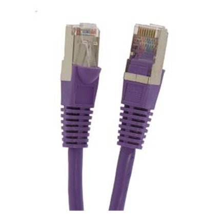7Ft Cat6 Ethernet Shielded Cable Purple