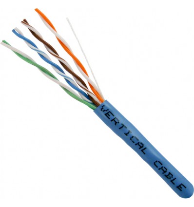 Blue 300Ft Cat5e Bulk CMR UTP Copper Cable