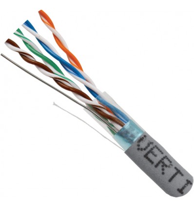 Blue 50Ft Cat5e Shielded Solid Copper Cable