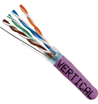 Blue 100Ft Cat5e Shielded Solid Copper Cable