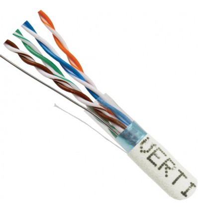 Blue 100Ft Cat5e Shielded Solid Copper Cable