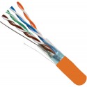 100Ft Cat5e Shielded Solid Copper Bulk Cable