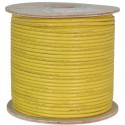 CAT6 Shielded  23AWG Solid-Bare Copper, PVC Jacket, 1000ft