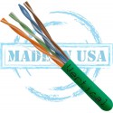 50Ft Cat6 Plenum Bulk Cable Green