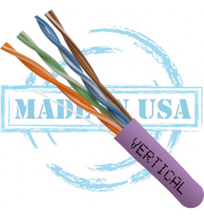 50Ft Cat6 Plenum Bulk Cable Blue