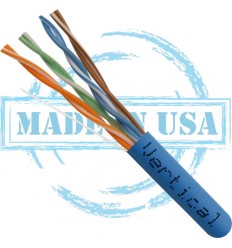 50Ft Cat6 Plenum Bulk Cable Blue 2