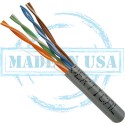 50Ft Cat6 Plenum Bulk Cable Gray