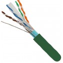 Green 50Ft Cat6 Plenum Shielded Bulk Copper Cable