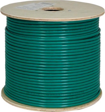 Vertical Cable Cat6, 550 MHz, Shielded, 23AWG, Solid Bare Copper, Plenum, 1000ft,Bulk Ethernet Cable