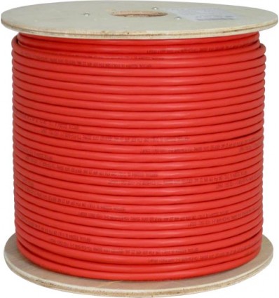 Vertical Cable Cat6A 10G, UTP, 23AWG, Solid Bare Copper, PVC, 1000ft, Bulk Ethernet Cable
