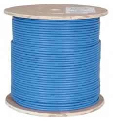 Vertical Cable Cat6A 10G, UTP, 23AWG, Solid Bare Copper, PVC, 1000ft, Bulk Ethernet Cable