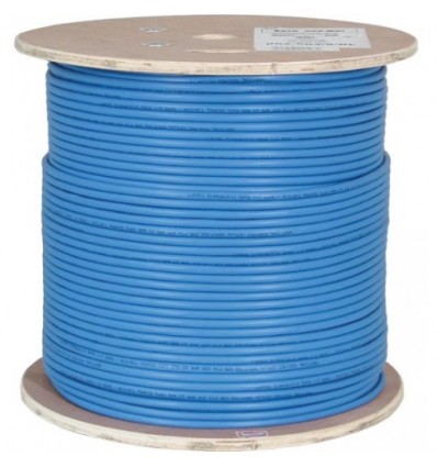 Vertical Cable Cat6A 10G, Plenum, UTP, 23AWG, Solid Bare Copper, PVC, 1000ft, Bulk Ethernet Cable