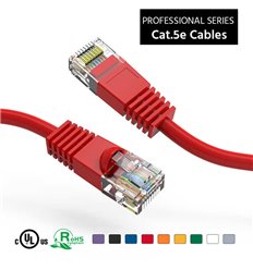 0.5Ft Cat5e Ethernet Copper Cable Red 2