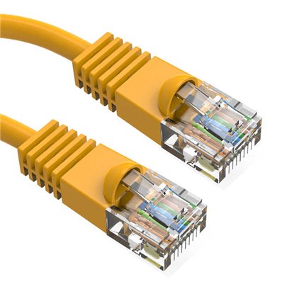 0.5Ft Cat5e Ethernet Copper Cable Yellow