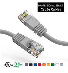 14Ft Cat5e Ethernet Copper Cable Grey 2