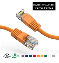 14Ft Cat5e Ethernet Copper Cable Orange 2