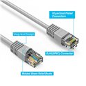 25Ft Cat5e Ethernet Copper Cable Grey 25Ft Cat5e Ethernet Copper Cable Grey