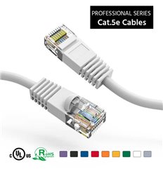 25Ft Cat5e Ethernet Copper Cable White 2