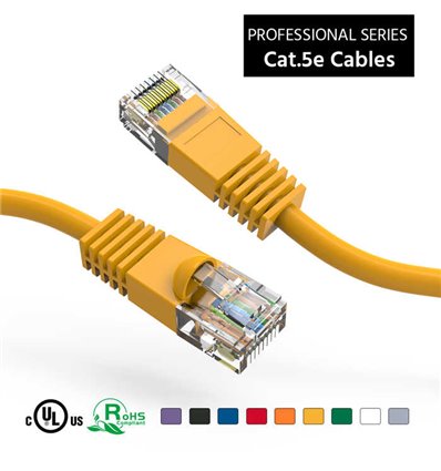 100Ft Cat5e Ethernet Copper Cable Yellow