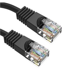 250Ft Cat5e Ethernet Copper Cable Black