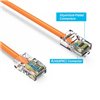 0.5Ft Cat5e Ethernet Non-booted Cable Orange