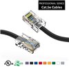 2Ft Cat5e Ethernet Non-booted Cable Black