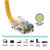 7Ft Cat5e Ethernet Non-booted Cable Yellow