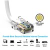 10Ft Cat5e Ethernet Non-booted Cable White