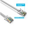 150Ft Cat5e Ethernet Non-booted Cable Grey