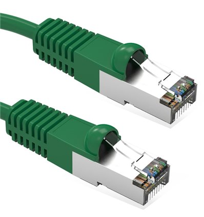 0.5Ft Cat5e Ethernet Shielded Cable Green