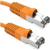 0.5Ft Cat5e Ethernet Shielded Cable Orange