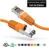 0.5Ft Cat5e Ethernet Shielded Cable Orange