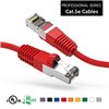 0.5Ft Cat5e Ethernet Shielded Cable Red