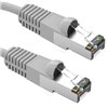 1Ft Cat5e Ethernet Shielded Cable Grey