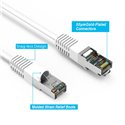1Ft Cat5e Ethernet Shielded Cable White 1Ft Cat5e Ethernet Shielded Cable White