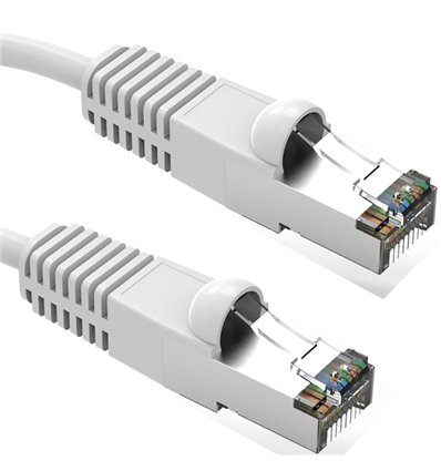 2Ft Cat5e Ethernet Shielded Cable White