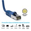 3Ft Cat5e Ethernet Shielded Cable Blue