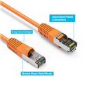 3Ft Cat5e Ethernet Shielded Cable Orange