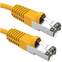 3Ft Cat5e Ethernet Shielded Cable Yellow 3Ft Cat5e Ethernet Shielded Cable Yellow