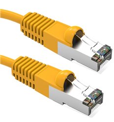 10Ft Cat5e Ethernet Shielded Cable Yellow