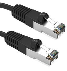 75Ft Cat5e Ethernet Shielded Cable Black