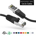 100Ft Cat5e Ethernet Shielded Cable Black 100Ft Cat5e Ethernet Shielded Cable Black
