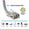1Ft Cat5e Plenum Ethernet Cable Grey