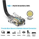 3Ft Cat5e Plenum Ethernet Cable Black 3Ft Cat5e Plenum Ethernet Cable Black