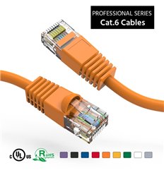 1Ft Cat6 Ethernet Copper Cable Orange 2